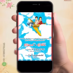 W9042 Lightning Wedding Invite