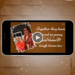 W2145 25th Wedding Anniversary Invitation Video
