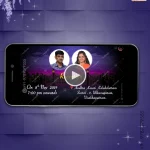 W2200 Arranged Love Story Invite - Caricature Video