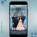 W1030 Caricature Sangeet Invite