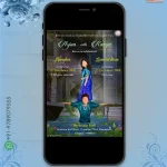 W2374 Bahubali Themed Wedding Invite