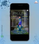 W2374 Bahubali Themed Wedding Invite