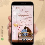 W3284 Caricature - Engagement Invite