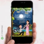 W1170 Proposal Themed Wedding Invite