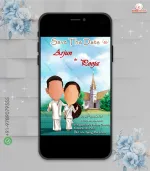 W1305 Kerala christian Save The Date Invite