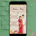 W3286 South Indian Wedding Invite