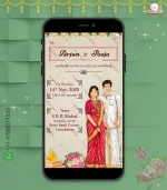 W3286 South Indian Wedding Invite