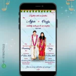 W1155 South Indian Reception Invite