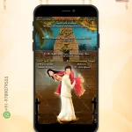 W1220 Caricature _ Temple Themed Wedding Invite