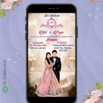 W4258 South Indian Reception Invite