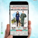 W1270 Caricature Wedding Invite