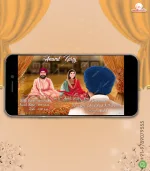 W2730 Caricature - Royal Punjabi Wedding Video Invite - Image 3