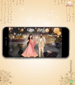W2730 Caricature - Royal Punjabi Wedding Video Invite - Image 4