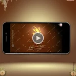 W2695 3D Royal Traditional Video Invitation - Engagement