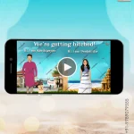W2245 Caricature - Destination Motion graphics Video Invite