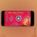 W2945 Rajasthani - Gujarati Wedding Video Invitation
