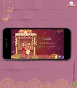 W2775 Caricature Destination Wedding Video Invitation - Image 3