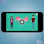 W2395 Caricature Love Story - India to US Video