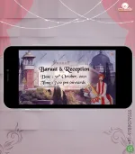 W1263 Caricature - Royal Punjabi Historical Video Invite - Image 3