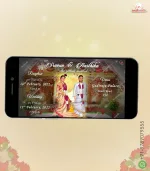 W2740 Caricature - South Indian Love Story Invite - Image 2