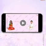 W2750 Caricature - South Indian Timeline Video Invite