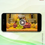 W2760 Caricature - Telugu Traditional 3D Pop Up Book Video Invite