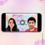 W2765 Caricature - Traditional South Indian Whiteboard Video Invite