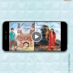 W2755 Caricature - Two States Love Story Video Invite