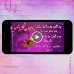 W2420 Chirpy Cute Engagement Video Invite