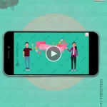 W2830 Couple Love Story Wedding Video Invitation