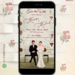 W1965 Western Style Wedding Digital Card
