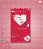 W7251 Cupid Themed Wedding Card - Image 2
