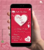W7251 Cupid Themed Wedding Card