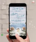 W1970 Elegant Nature Themed Western Digital Card