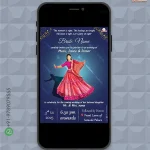 W1073 Caricature Sangeeth Invite