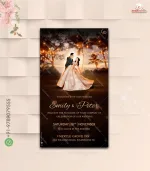 W1990 Lightning Themed Western Digital Card Invite - Image 2