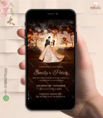 W1990 Lightning Themed Western Digital Card Invite