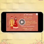 W2595 Love Story Invite - Caricature Video