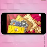 W2620 Mithila Painting Video Invitation - Engagement
