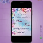 W1795 Flower Themed North indian invite