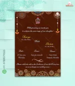 W1815 Northindian Traditional Wedding Invite - Image 2