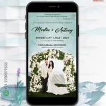 W2010 Open Lawn Wedding Western Digital Card Invite