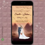 W2015 Peaceful Evening Sunset Western Digital Card Invite