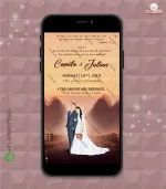 W2015 Peaceful Evening Sunset Western Digital Card Invite