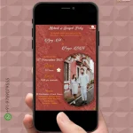 W1845 Mehendi Sangeet Digital Card