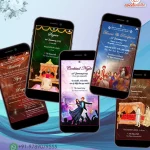 W3086 Caricature : Punjabi Wedding Digital Cards