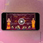 W2950 Rajasthani Drum Engagement Video Invitation