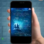 W1865 Radhakrishna Themed Digital Card