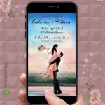 W2030 Romantic Lifting Western Digital Card Invite