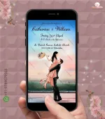 W2030 Romantic Lifting Western Digital Card Invite